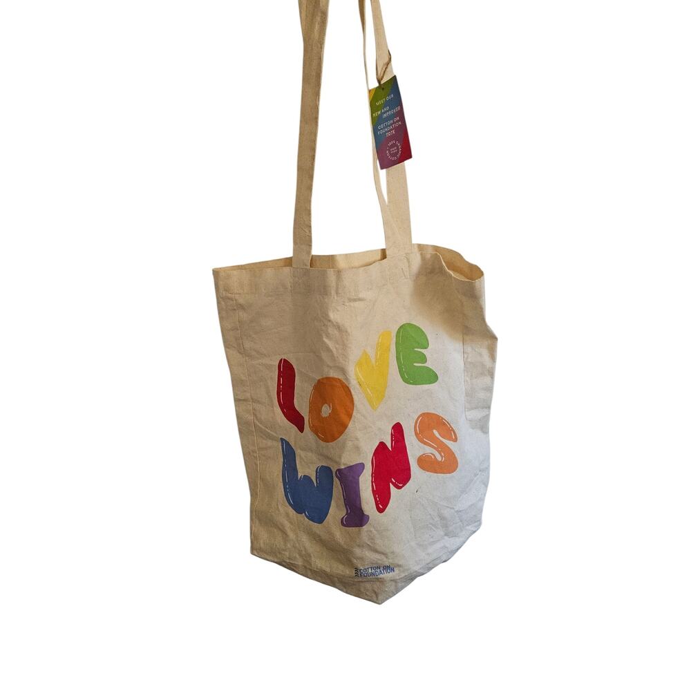 Cotton On Love Wins Organic Cotton Tote